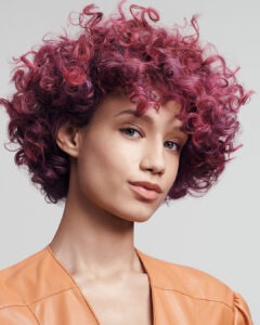 Curly Purple Hair