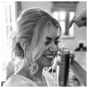 Bridesmaid Hair Up on Blonde Hair