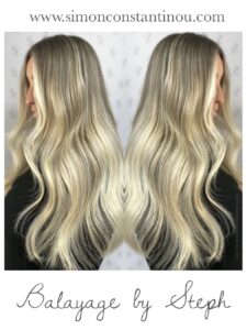 Champagne Blonde Balayage with Money Piece Hair Colour