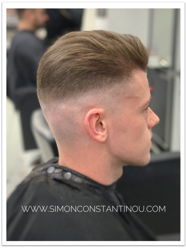 Mens-Fade-with-Pomp-by-Simon-Constantinou-hairdressers-and-barbers-cardiff