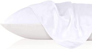 White Silk Pillowcase with Zip