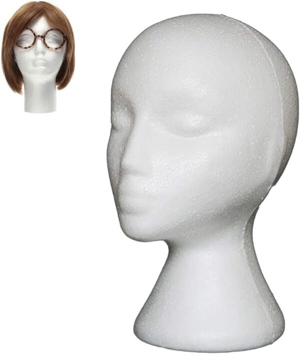 Polystyrene Head for Hair Replacement System or wig