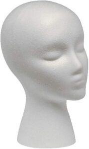 Polystyrene Head for Hair Replacement System or wig