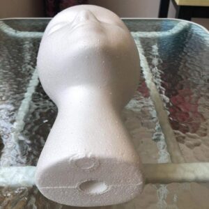Polystyrene Head for Hair Replacement System or wig