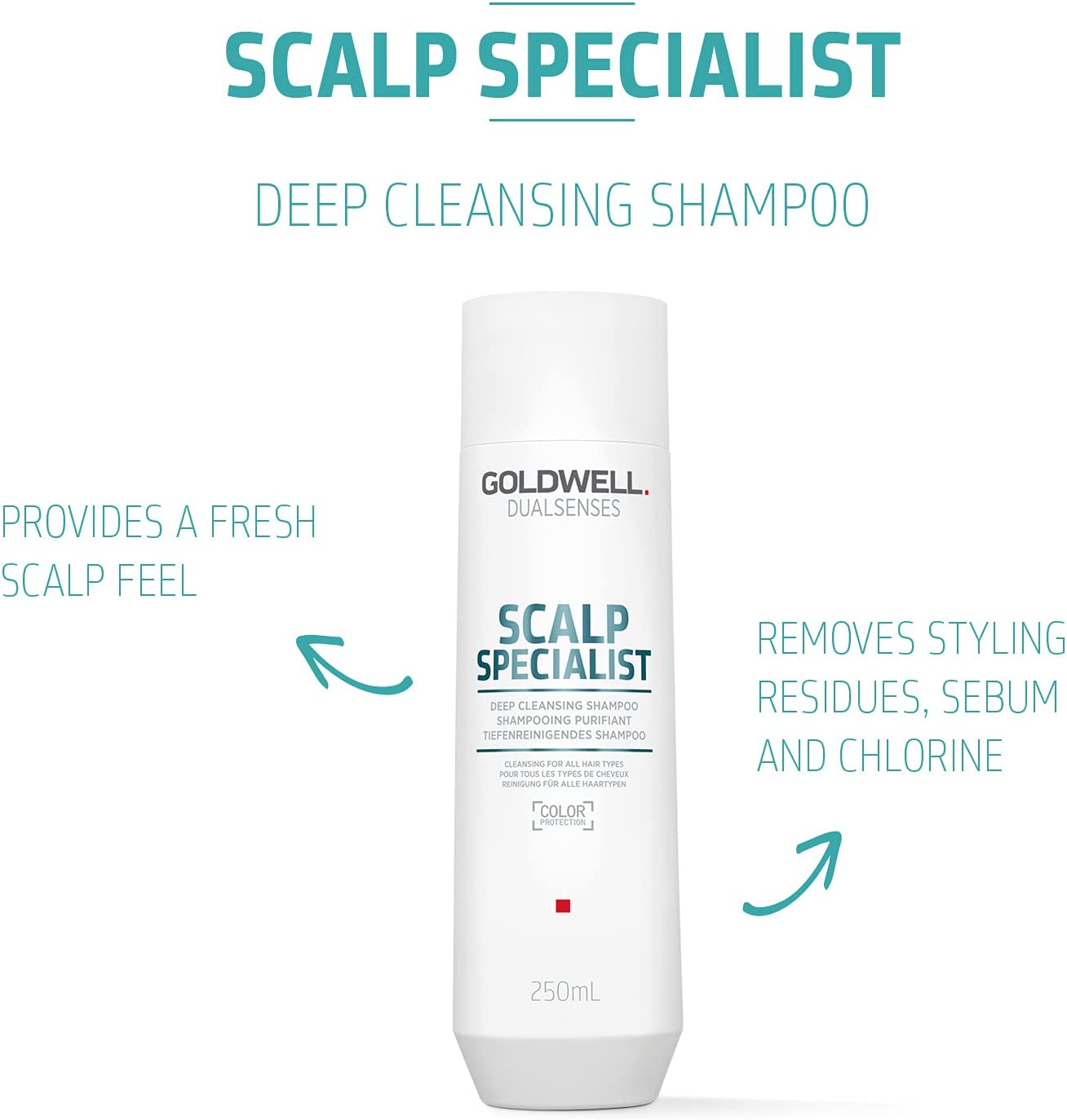Goldwell Dualsenses Specialist, Deep Cleansing Shampoo for Sensitive | 250 ml | Award Winning Hair Salon, Barbers & Hair Specialist Cardiff
