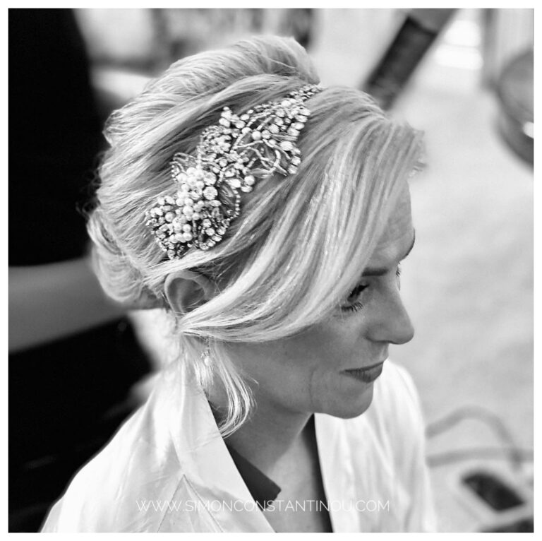 Bridal Hair for Wedding Party by Nathan at Simon Constantinou Hairdressers Cardiff