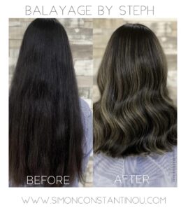 Dark Brown Balayage Hair Colour on Asian Hair