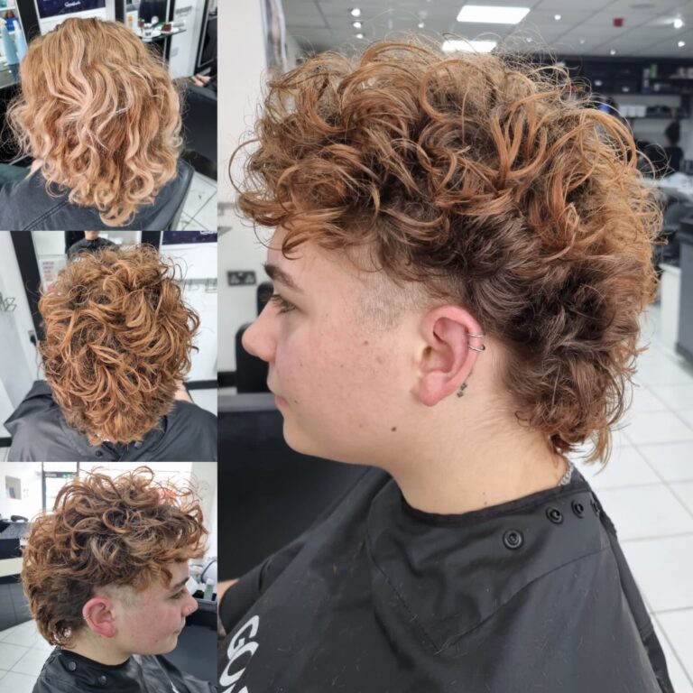 Curly mullet wolf cut - Restyle by Nicola at Simon Constantinou Hairdressers Cardiff