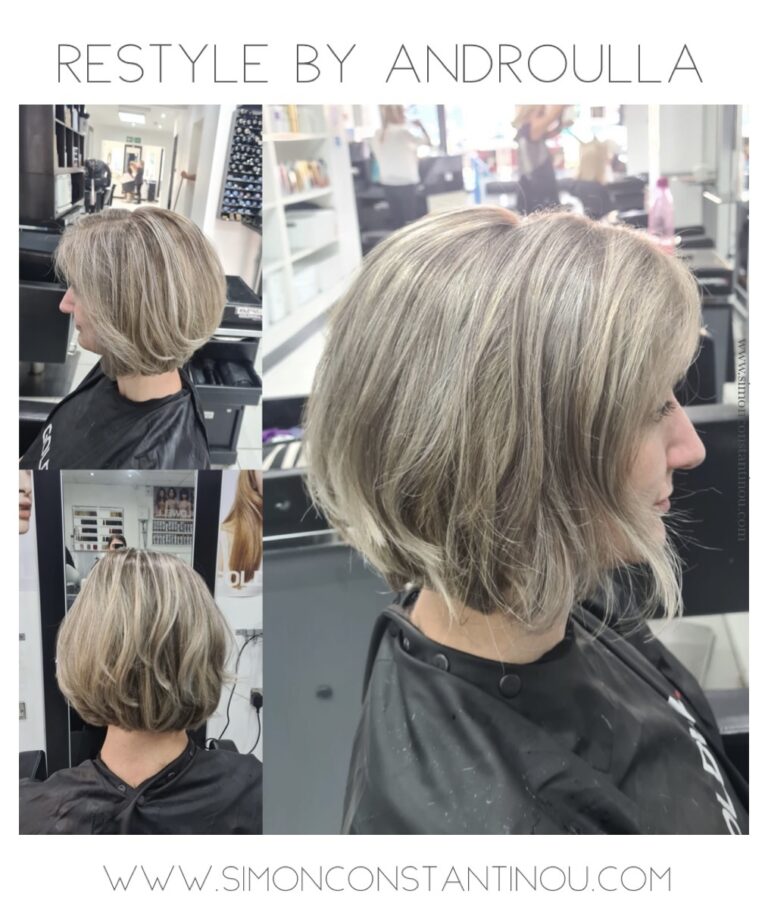 Ladies Restyle Haircut by Androulla at Simon Constantinou Hairdressers in Cardiff