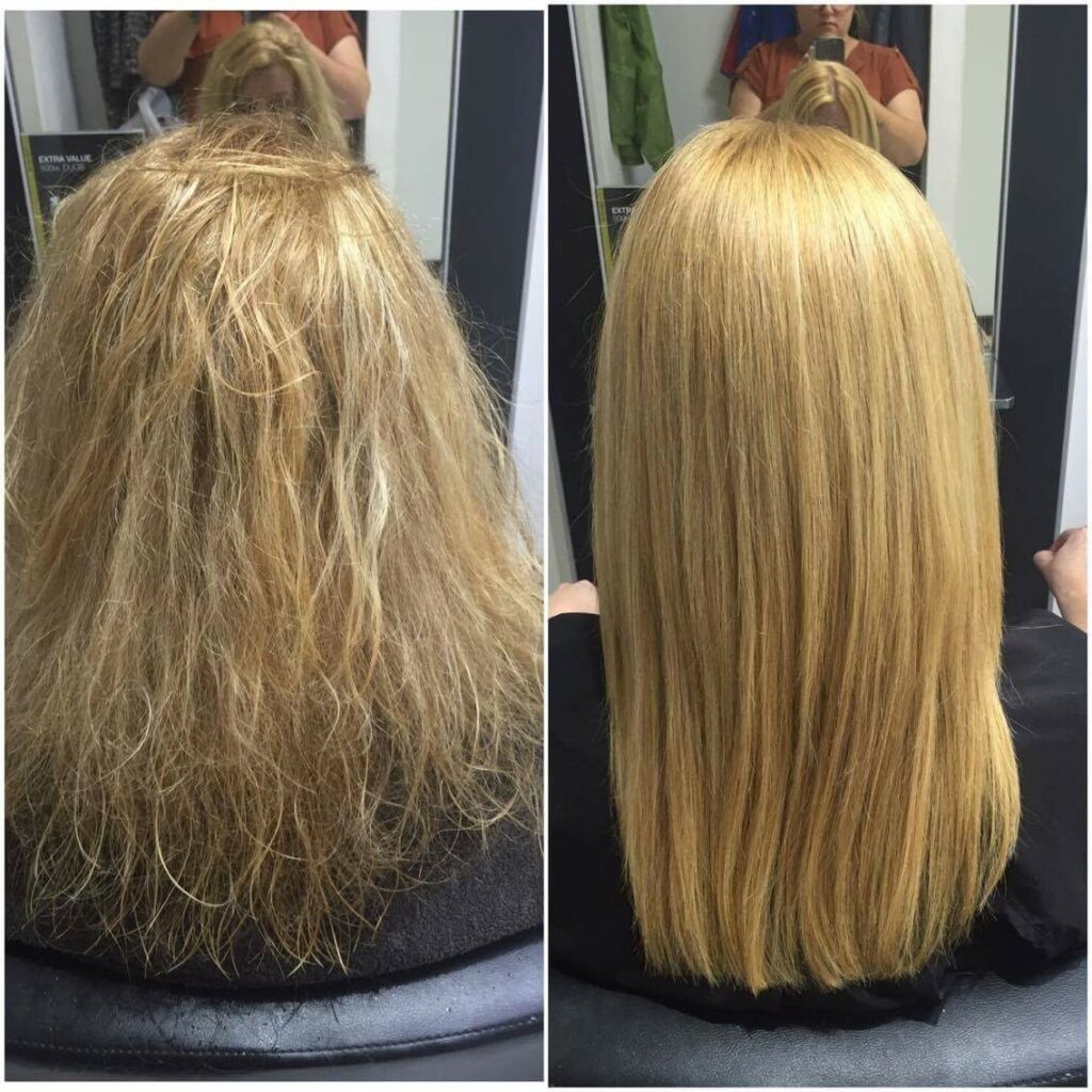 Kerasilk Smoothing treatment available at Simon Constantinou Hairdressers in Cardiff 