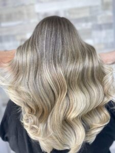 Ash Blonde Balayage by Leonie at Simon Constantinou Hairdressers Cardiff
