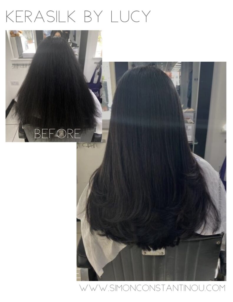 Kerasilk Smoothing Hair Treatment by Lucy at Simon Constantinou Hairdressers in Cardiff 