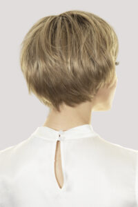 blonde bob synthetic hair wig at Simon Constantinou Wig Fitters Cardiff