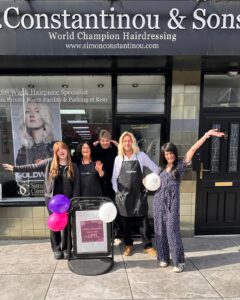 Wear a wig day for Little Princess Trust at Simon Constantinou