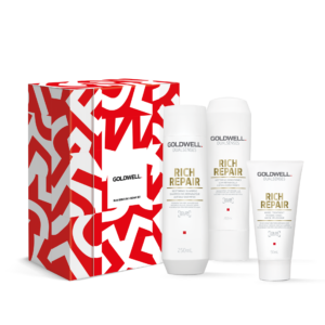 Goldwell Duelsenses Rich Repair Christmas Gift Set at Simon Constantinou Hairdressers in Cardiff