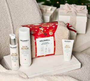 Goldwell Rich Repair Christmas Set 2025 at Simon Constantinou Hair Salon Cardiff
