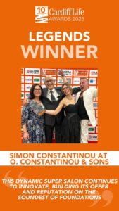 Cardiff Life Awards 2025 - Legends winner - Simon Constantinou. Photo credit Adam Clutterbuck