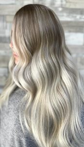 Cool Silver Blonde Balayage Root Melt Hair Colour by Steph at Simon Constantinou Hairdressers Cardiff (8)