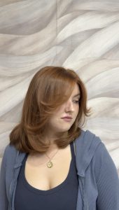 Red Hair by Leonie at Simon Constantinou Hairdressers Cardiff