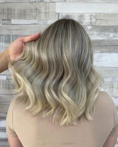 Cool Blonde Colour Correction by Leonie at Simon Constantinou Hairdressers Cardiff