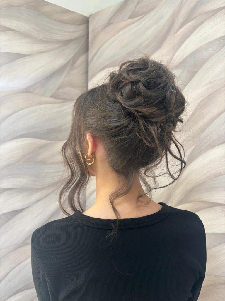 Prom Hair Up by Jem at Simon Constantinou Hairdressers Cardiff