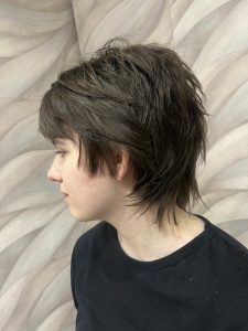 Transformation from long to pixie cut by Maggie with hair donation to Little princess trust - Simon Constantinou Hairdressers Cardiff